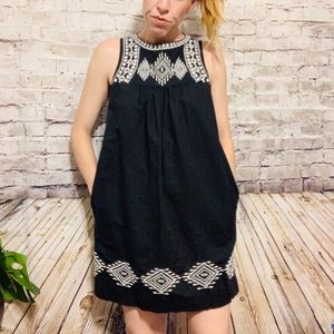 ‼️J CREW Black Sleeveless Shift Dress Size 0‼️